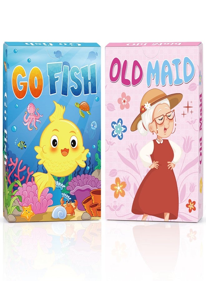 Timenued Go Fish,Old Maid Card Games, Go Fish Card Game for Kids 4-8, Card Games for Toddler 2-4 Years, Easy to Learn,Easter Basket Stuffers Gifts Ideal, Fun for Family Game Night Travel Preschool Classroom - Image 1
